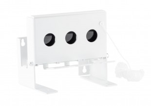 Photo 3-hole biathlon type steel moving target