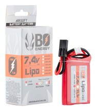 Photo 1 stick batterie Lipo 2S 7.4V 1200mAh 25C Peq