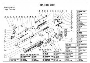 Photo QUANTICO air rifle spare parts