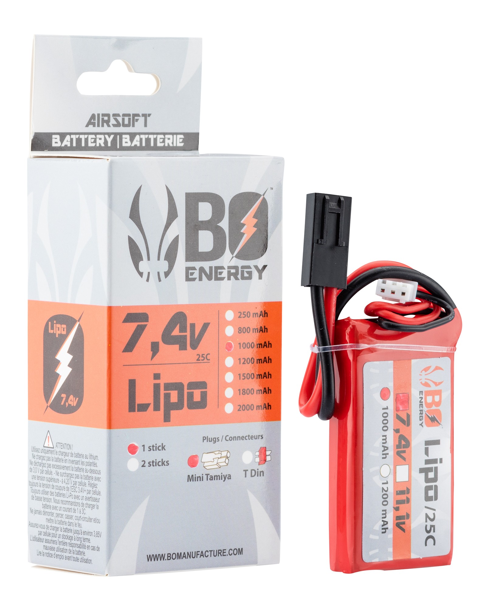 Battery LiPo 7.4V 2S 450mAh LPHD4130048
