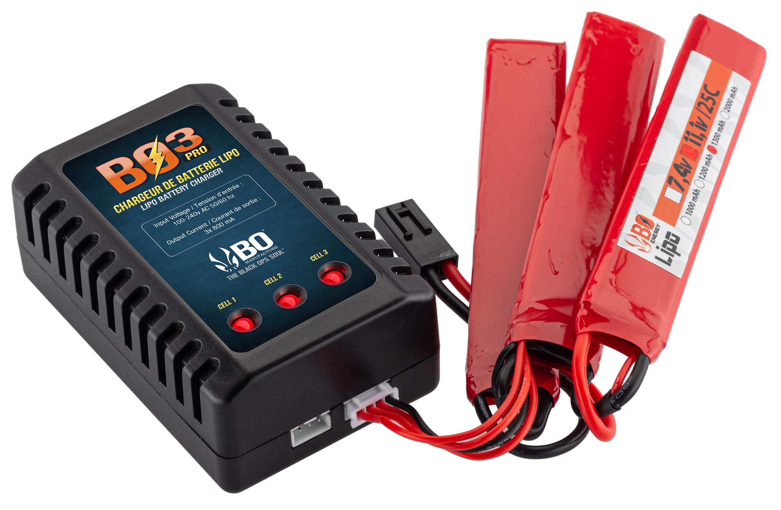Chargeur de Batteries LiPo V3 pour Batteries 7,4v et 11,1v, tac6604 airsoft
