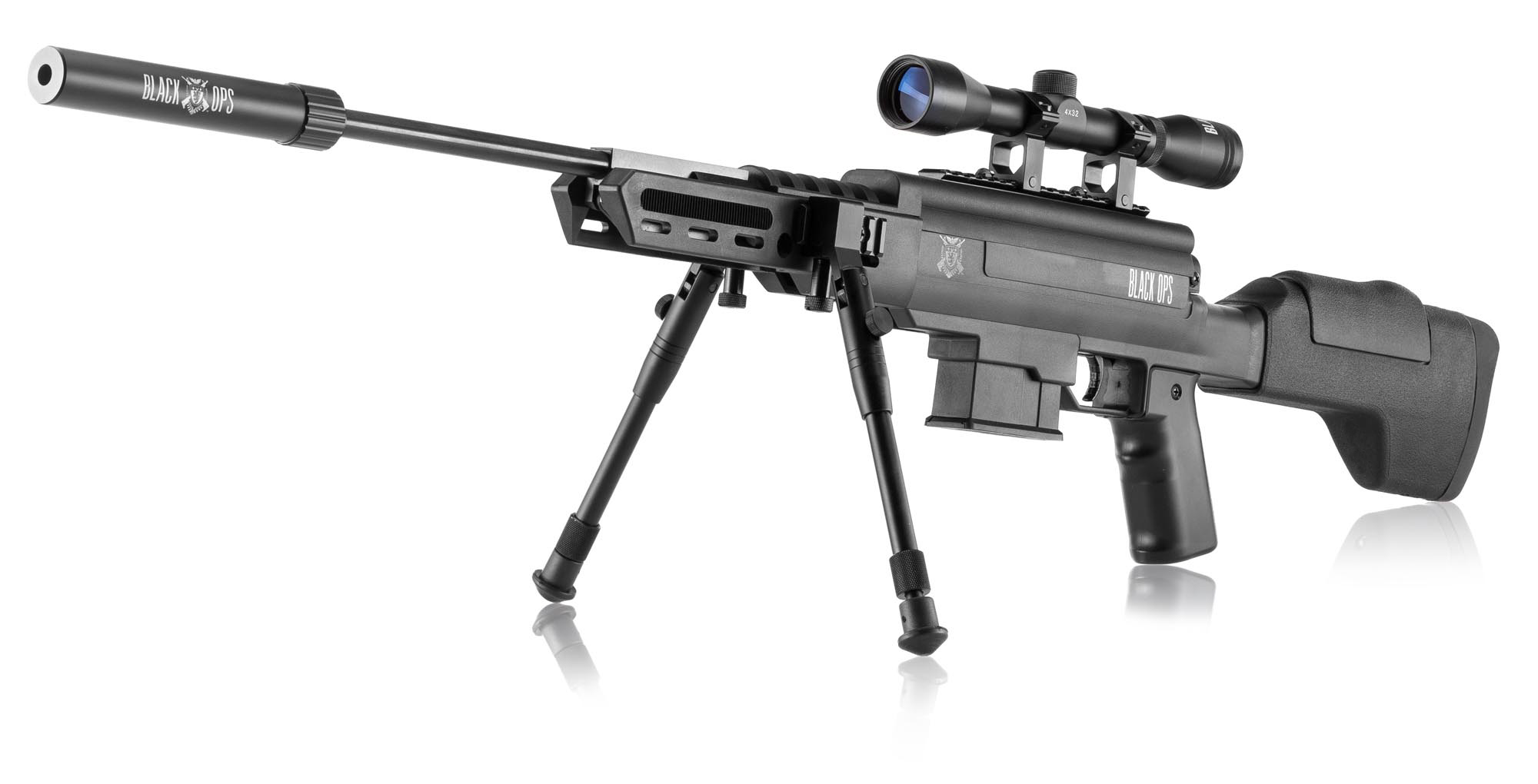 Black Ops Sniper rifle full power (19,9 joule) - break Barrel - Cal 4,5mm  pellet